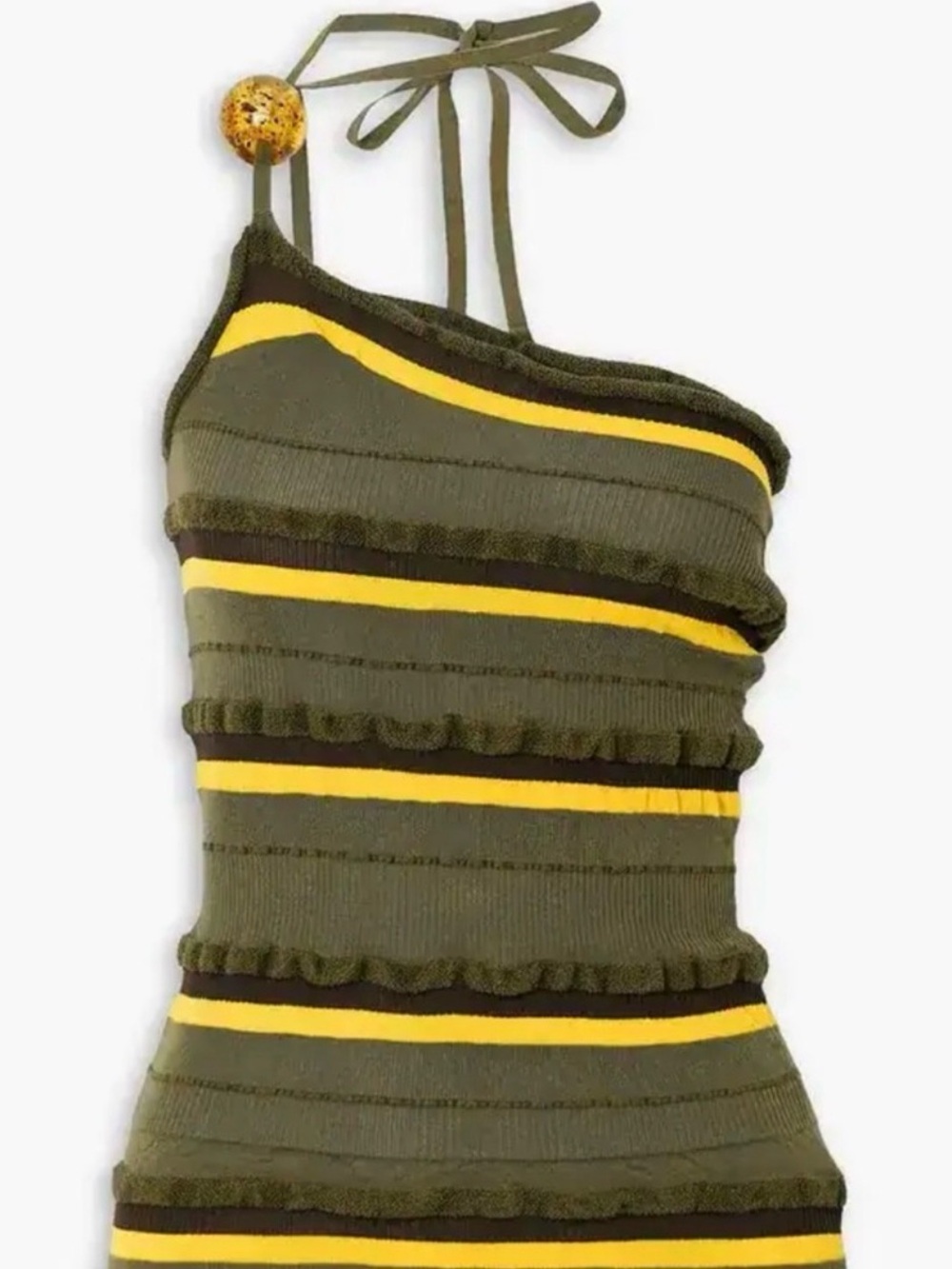 JACQUEMUS - La Maille Concha One Shoulder top